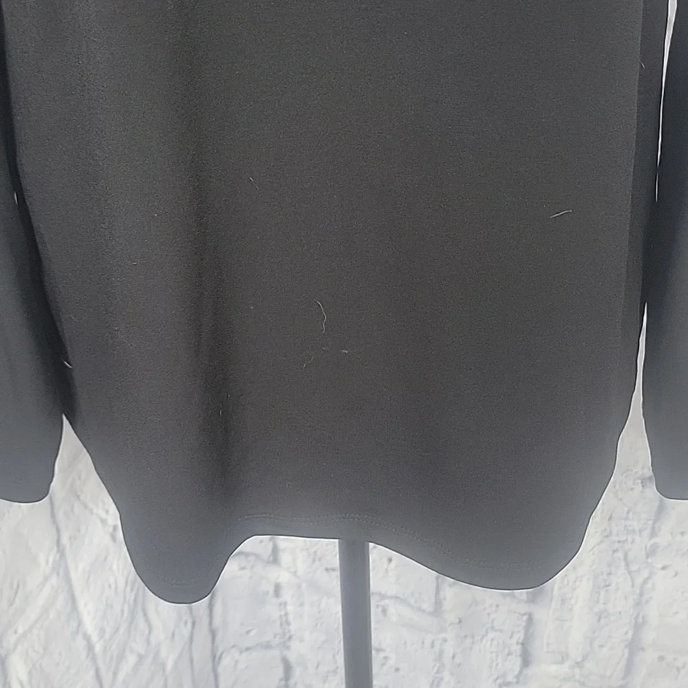 Michael Kors Black Bedazzled Long Sleeves‎ Blouse Medium